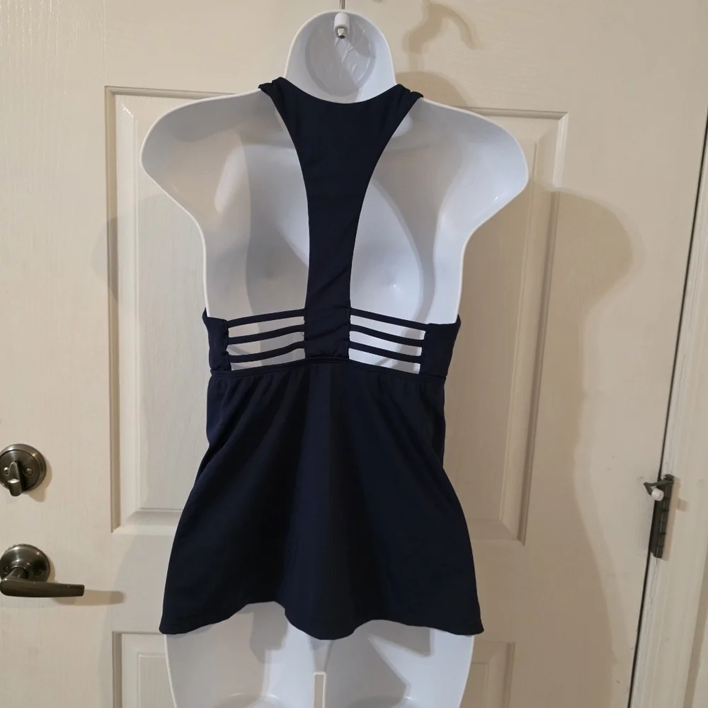 Carve Design Navy Halter La Jolla Tankini Swim Top